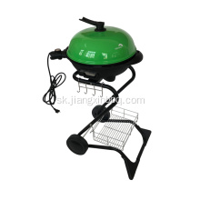 Elektrický gril Barbecue v tvare S v zelenej farbe